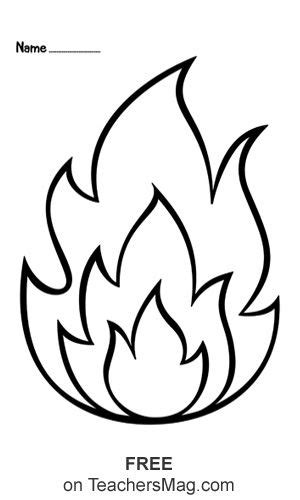 Top 36 marvelous preschool printable artistry. Fire Coloring and Painting Pages (With images) | Fire ...