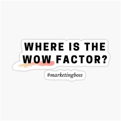 Where Is The Wow Factor Sticker For Sale By Homeclub Redbubble