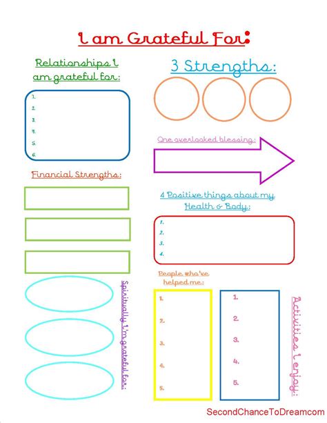 Gratitude Journal Sheet Gratitude November Word Of The Month Therapy