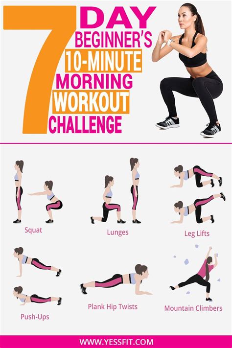 Morning Workout Challenge Workout Challenge Morning