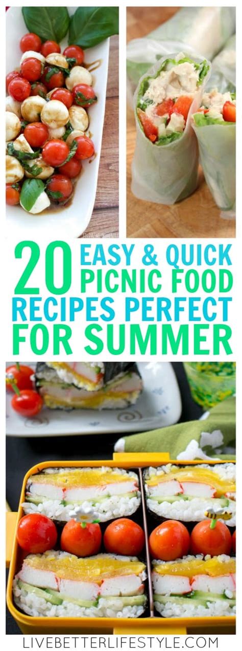 20 Easy And Quick Picnic Food Recipes Perfect For Summer Live Better