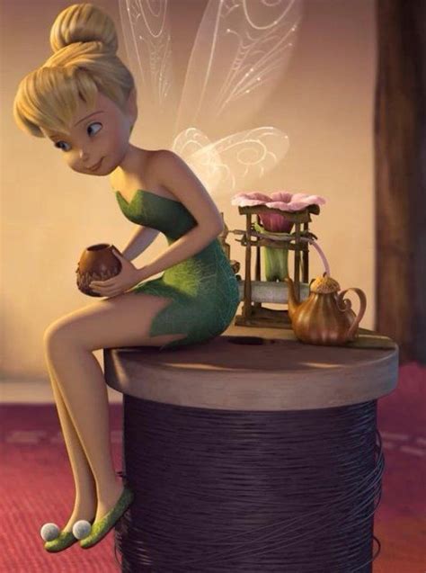 Tinkerbell And Her Tea Tinkerbell Disney Tinkerbell Pictures Disney