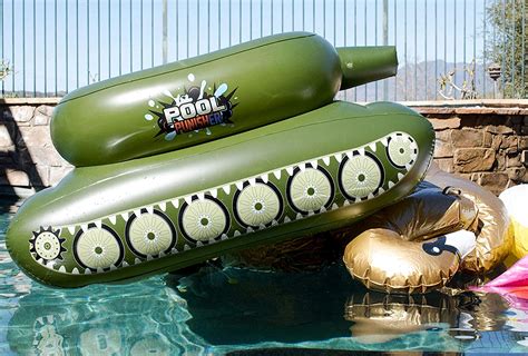You Can Now Get A Tank Shaped Pool Float With An Actual Working Water Cannon