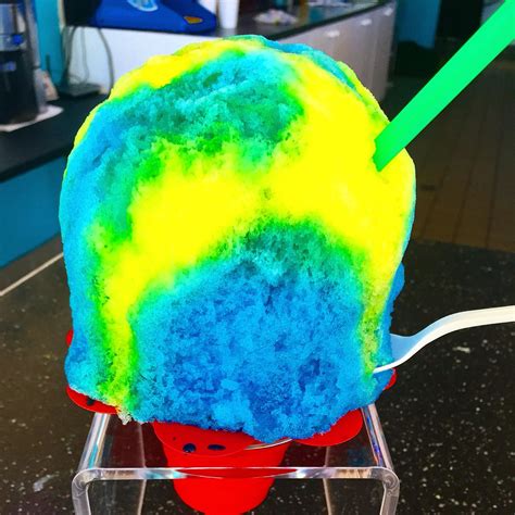 Neon Shave Ice Flavors Only At Snowopolis