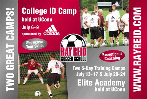 Ray Reid Soccer Schoolcollege Id Camp And Elite Academy Held At Uconn