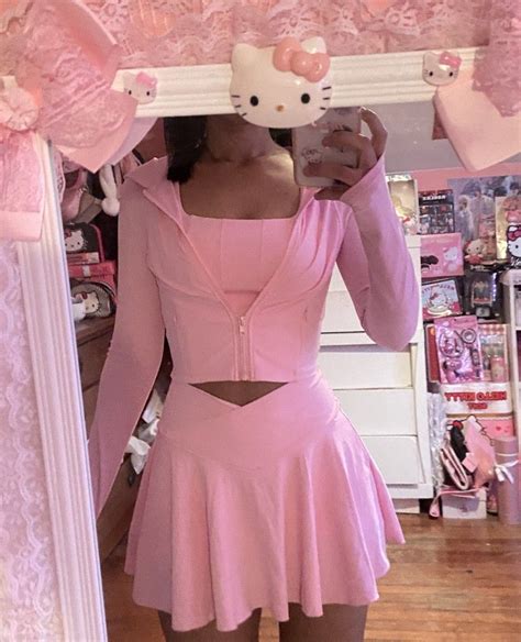 pinkgyaru cute girly doll dollette hello kitty hyper feminine aesthetic in 2023 cute fashion