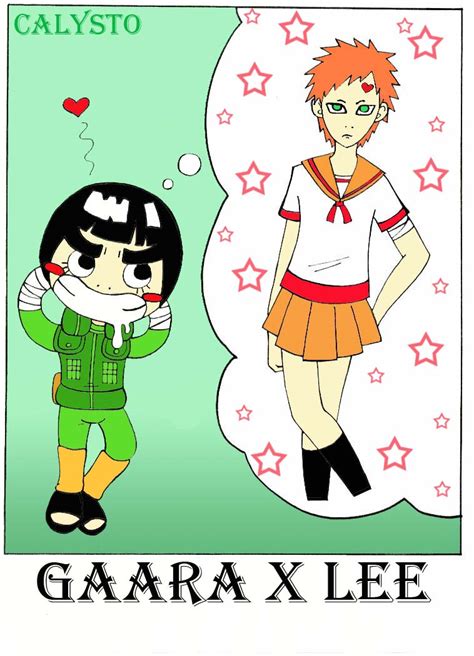 Rock Lee X Gaara By Calysto7 On Deviantart