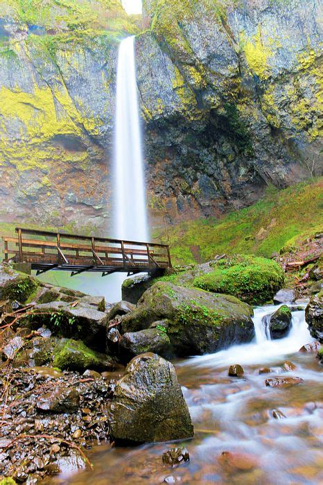 Elowah Falls And The Bridge By Jeff Swan Incredible Places Waterfall