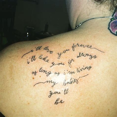 Check spelling or type a new query. I'll love you forever... #tattoo | Tattoos, Tattoo quotes ...