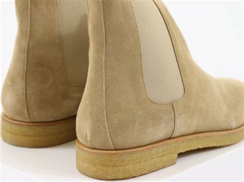 There is no hidden innuendo between the colour of the boots and the difficult economic times, but we thought it would be good to have these chelsea boots back. Handmade beige leather boots, crepe sole chelsea boot ...