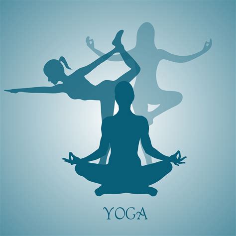 Yoga Poses Vector Illustrator Graphics Creative Market