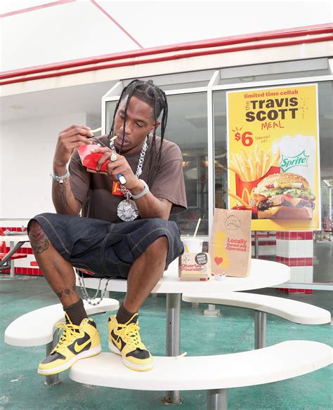 And in travis scott's hands, his seemingly straightforward mcdonald's order—a quarter pounder burger with bacon and shredded lettuce, fries with bbq sauce, and that sprite—is an unprecedented collaborative partnership across food, fashion, and community efforts, according to a press release. Travis Scott Meal: How the McDonald's burger collaboration ...