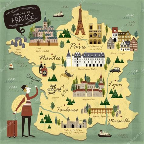 Carte Des Rgions De France Vacances Arts Guides Voyages