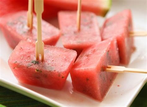 How To Make Ice Cube Tray Popsicles Recipe Watermelon Popsicles