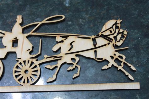 Horse and Buggy Laser Cut Carriage Horse and Carriage Wood | Etsy
