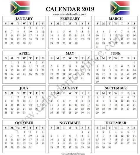 Calendar Printing South Africa Print Calendar Calendar Blank
