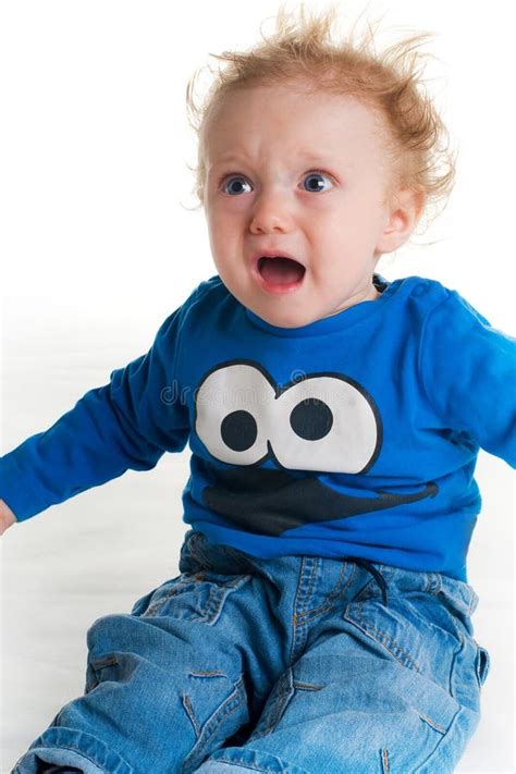 Scared Crying Baby Stock Photo Image Of Background Portrait 18522092