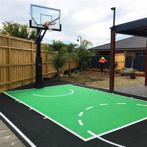 Backyard Basketball And Sports Courts Msf Sports Vic Turf And Landscape