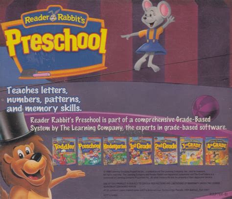 Reader Rabbits Preschool Details Launchbox Games Database