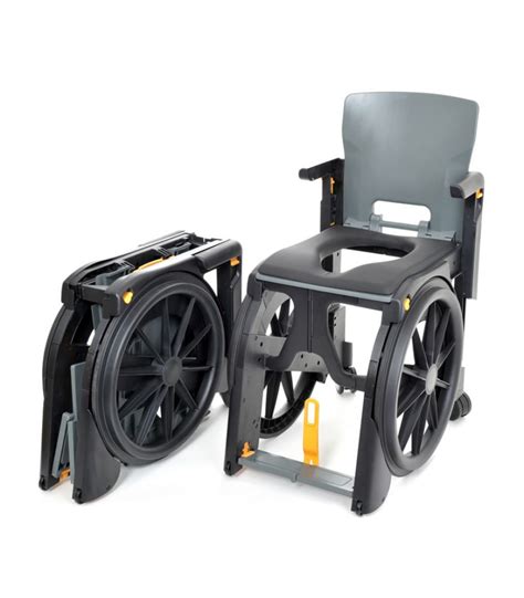 Buy rehab shower commode chairs at spinlife. Wheelable Travel Shower and Commode chair - WHEELABLE