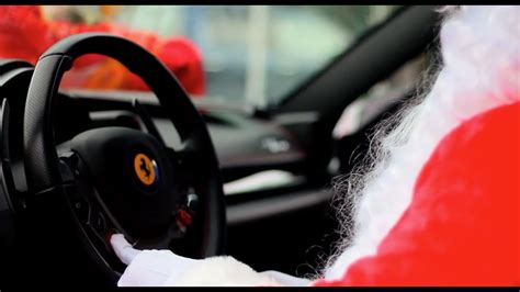 Santa In A Ferrari Rudolphrarri Spreading Holiday Cheer Youtube