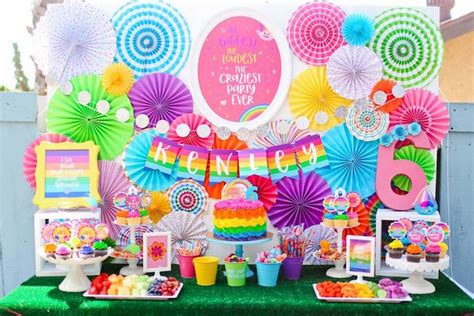 A trolls party means rainbows and bright colors. Kara's Party Ideas "Troll-tastic" Trolls Birthday Party ...