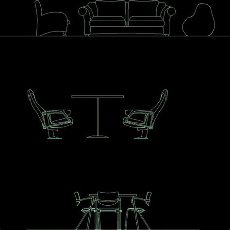 Furniture Chairs Dwg Section For Autocad • Designs Cad