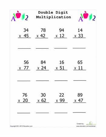 Double-Digit Multiplication | jw123456jw | Multiplication ...