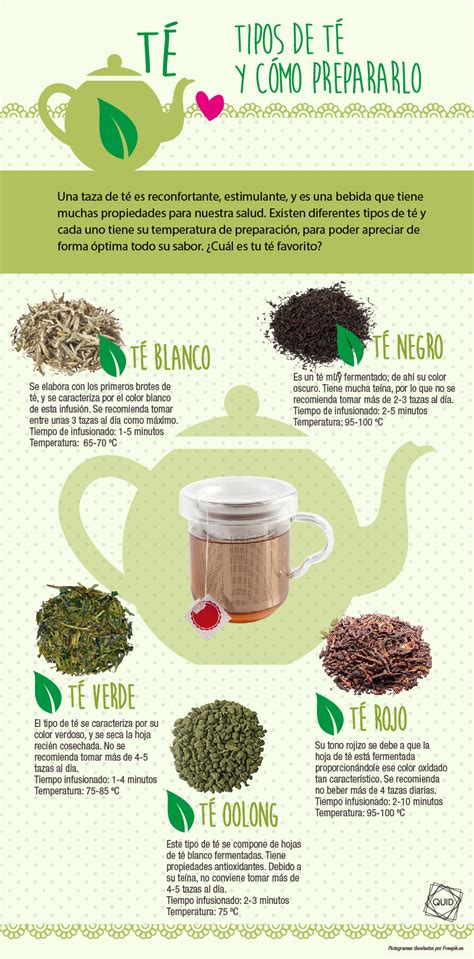 Tipos de té y cómo prepararlo El Chef de la Casa
