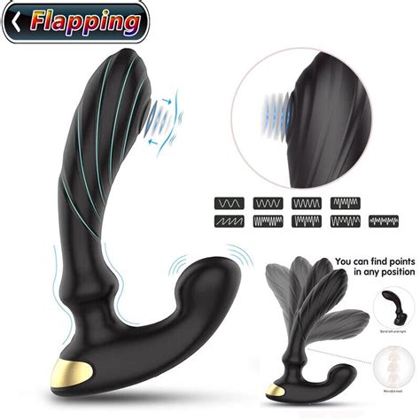 Powerful Flapping Prostate Massager Dual Motor Male Waterproof