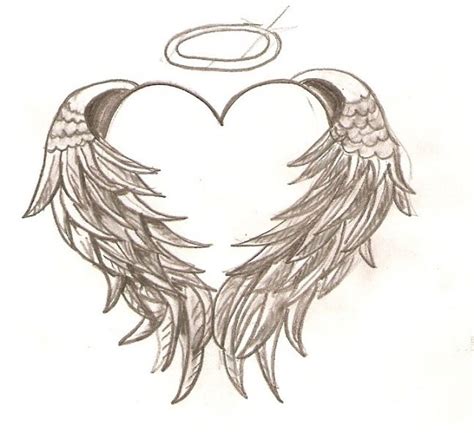 Hearts With Wings Drawing At Getdrawings Free Download