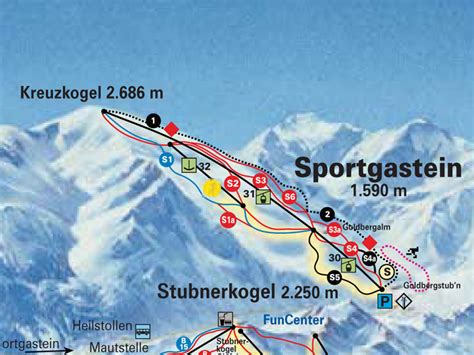 Skigebiet Sportgastein Salzburger Land Sterreich Webcams Schneeh Hen Pistenplan