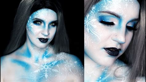 Frozen Ice Queen Halloween Makeup Tutorial Youtube