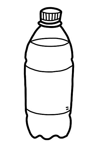 Create your own personalized black and white clipart water bottle right here on zazzle! Drinking Water Bottle Stock Illustration - Download Image ...