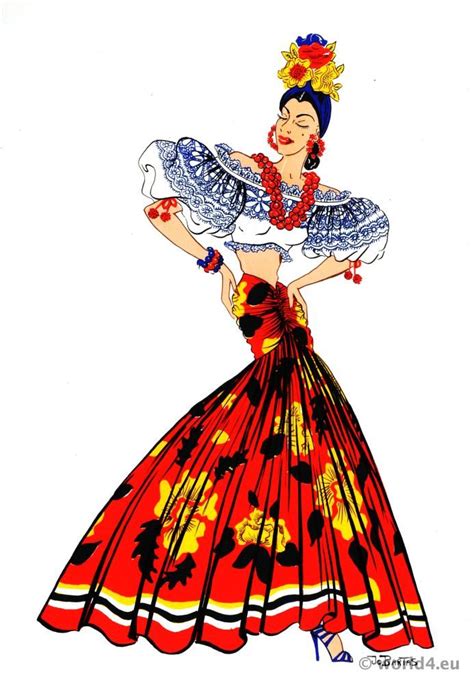 Brazil Dance Costume Latin American Folk Dress Brazilian Dress