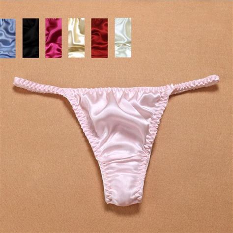 Mlxl Mixed Colors Random Delivery Womens Sexy Silk Panties G String
