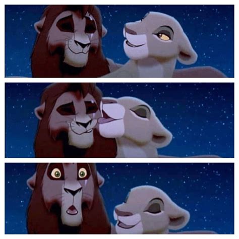 The Lion King 2 Kovu And Kiara Kiss