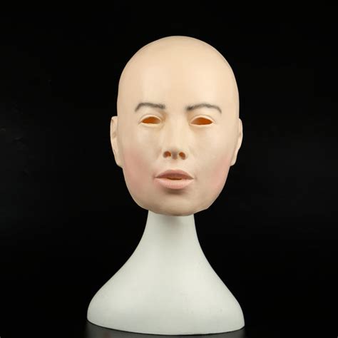 Realistic Female Mask For Halloween Human Female Masquerade Latex Part Mozaer
