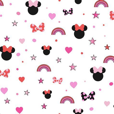 York Wallcoverings Disney Minnie Mouse Rainbow Wallpaper