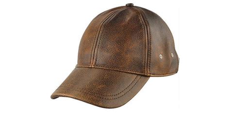 Wilsons Leather Distressed Leather Baseball Cap In Brown For Men Lyst