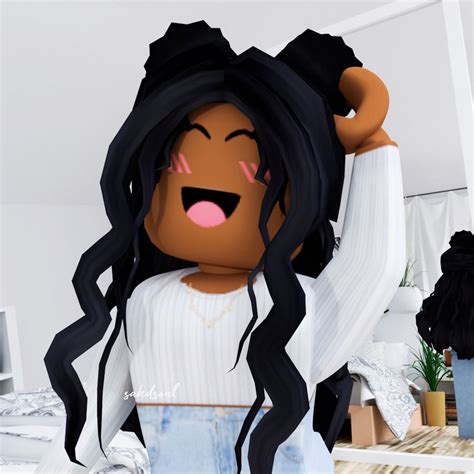 Black Roblox Girl Wallpapers Wallpaper Cave