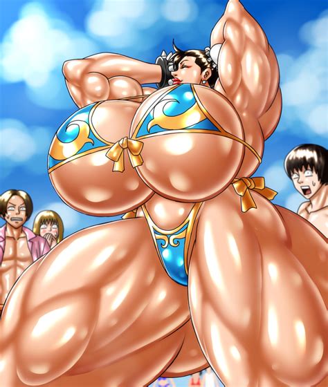Rule 34 Big Breasts Breasts Capcom Chun Li Huge Breasts Muscle Muscular Muscular Female Negoto