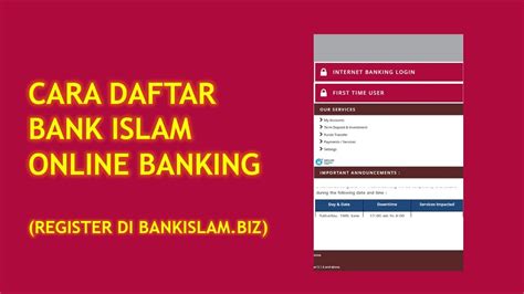 Cara Daftar Bank Islam Online Banking Bankislam Biz Youtube