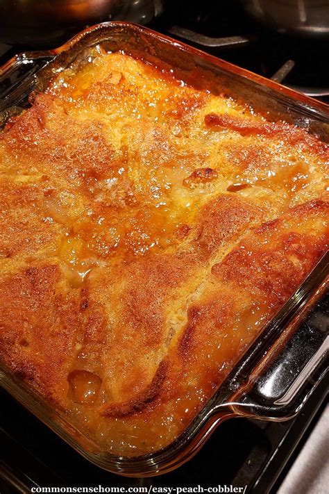 Adapted from mama's old recipe containing home canned peaches. Easy Peach Cobbler Recipe with Canned Peaches
