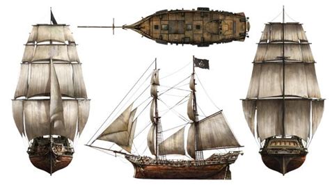 Jackdaw Pirate Ship Art Assassins Creed Black Flag Assassins Creed