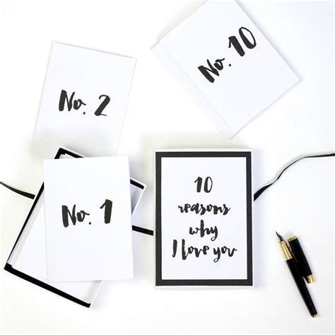 10 Reasons Why I Love You Cards By Sarah And Bendrix