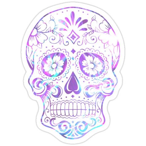 Purple Skull Stickers By Adjsr Redbubble