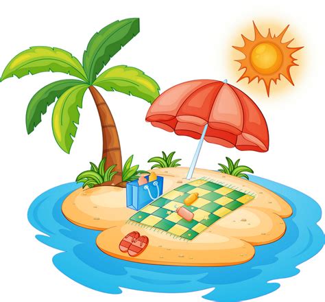 Royalty free stock clip art and vector graphics. Vacances, plage png, tube été - Vacation, beach clipart