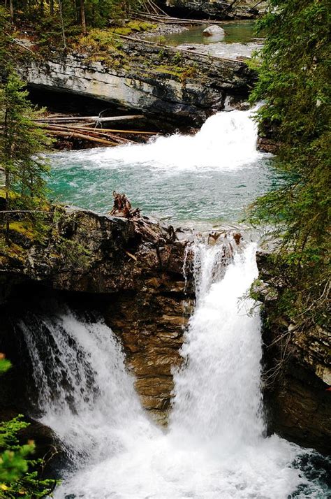 Waterfalls In Banff National Park Photograph By Indigo