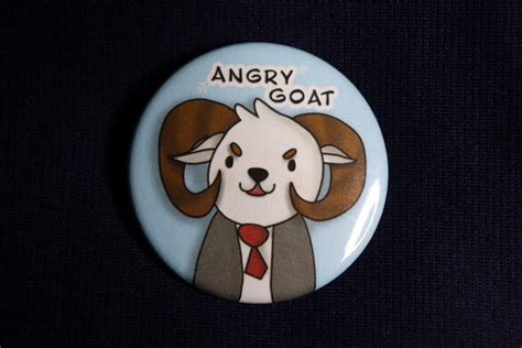 Jschlatt Angry Goat Pin Schlatt Ram Button Etsy